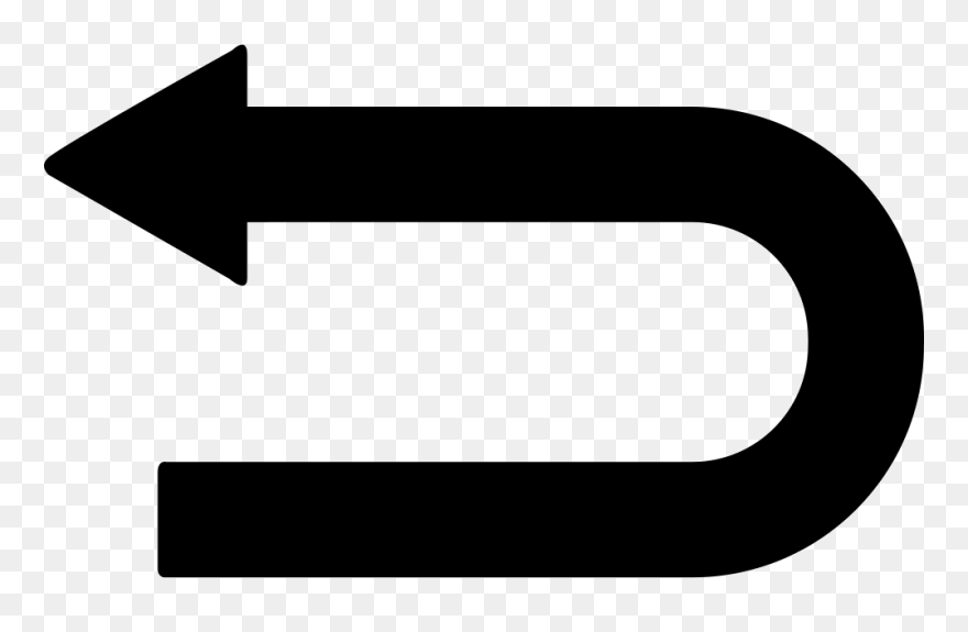 Curved Arrow Pointing Left Clipart