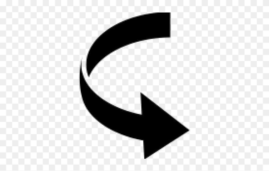 Curved Arrow Image - Curved Arrow Icon Png Clipart