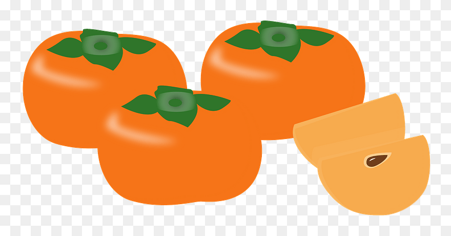Food Fruit Persimmon Clipart - Tomato - Png Download