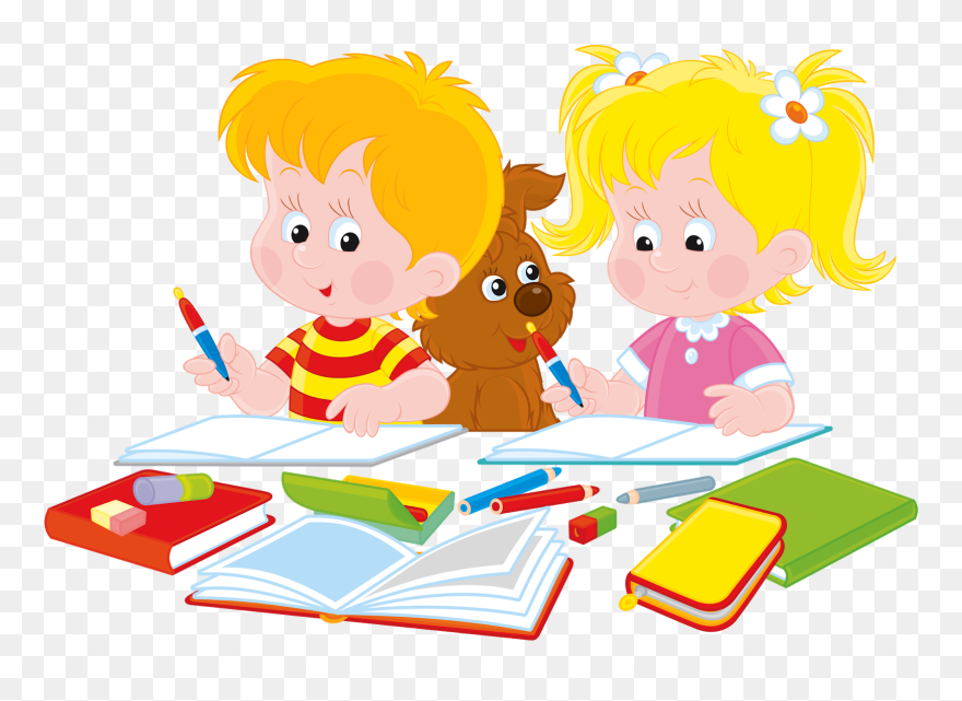 Homework Student Writing Clip Art - Student Writing Clipart - Png Download