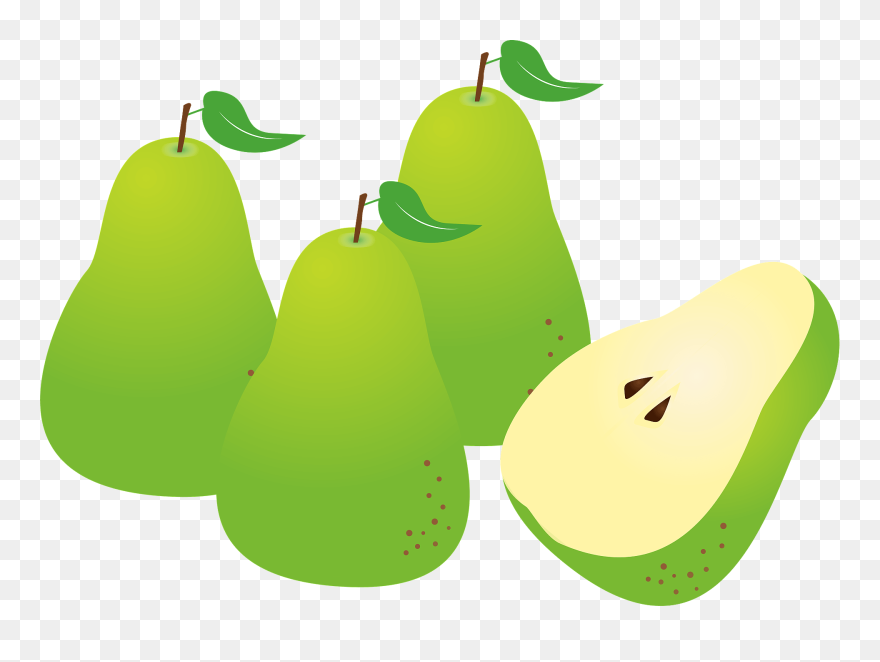 European Pear Fruits Clipart - Png Download
