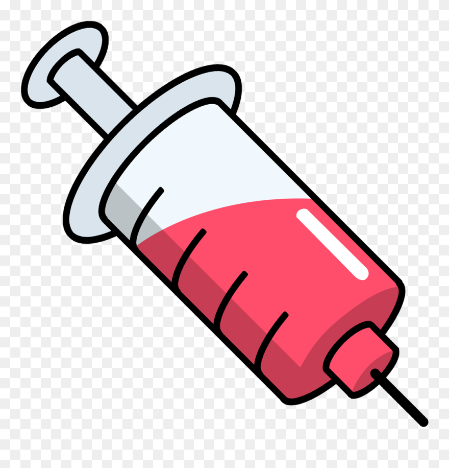 Injection Hypodermic Needle Syringe Clip Art - Injection Clipart - Png Download