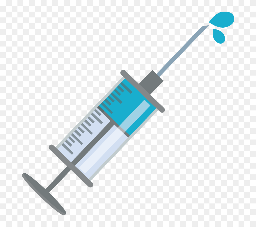 Syringe Injection Cartoon - Cartoon Needle Png Clipart