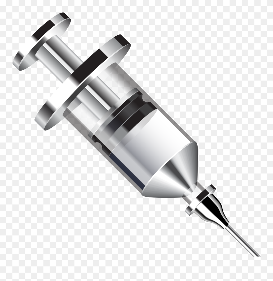 Syringe Hypodermic Needle Clip Art - Metal Syringe Png Transparent Png
