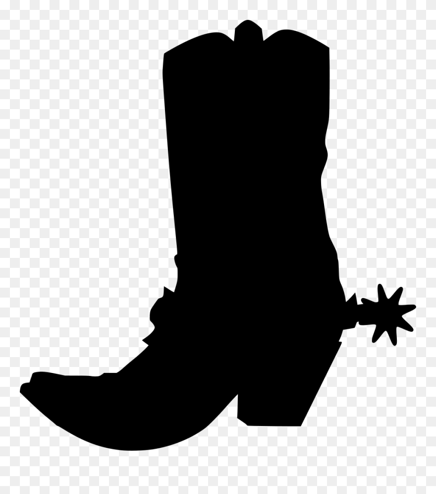 Cowboy Boot Clip Art Western - Cowboy Boot Free Svg - Png Download