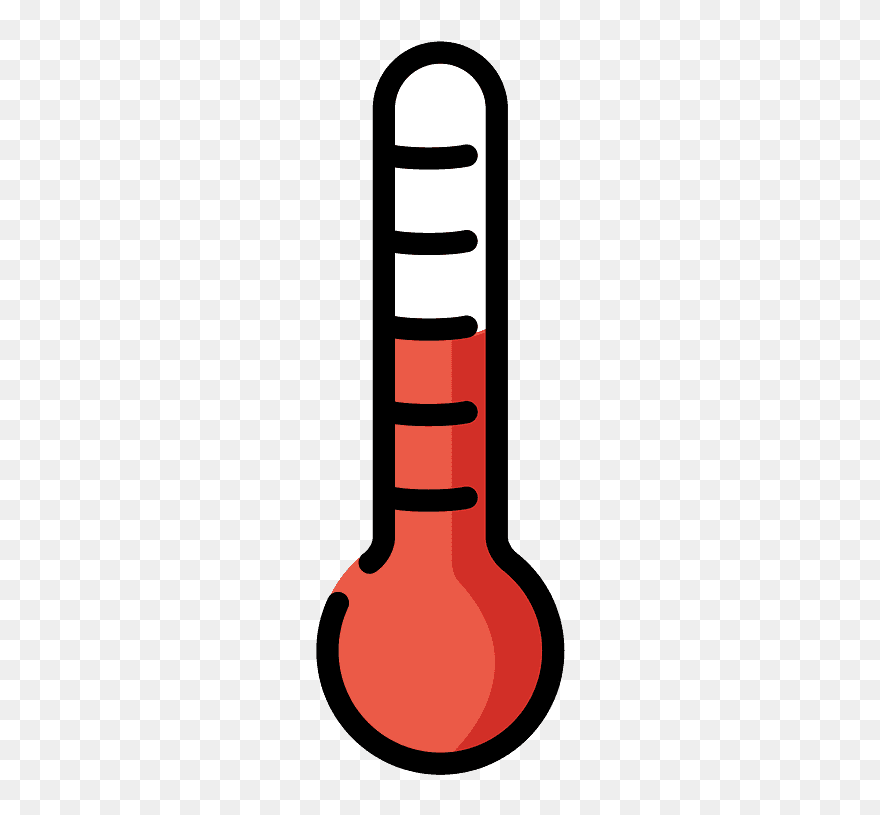 Thermometer Emoji Clipart - Png Download