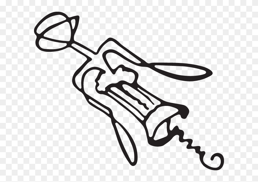 Corkscrew Wine Openers Drawings Clipart