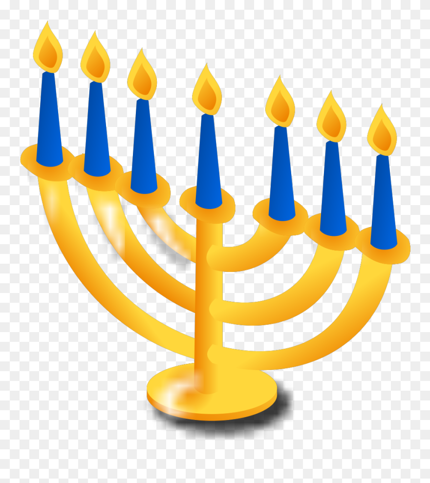 Hanukkah Candles Svg Clip Arts - Transparent Hanukkah Clip Art - Png Download