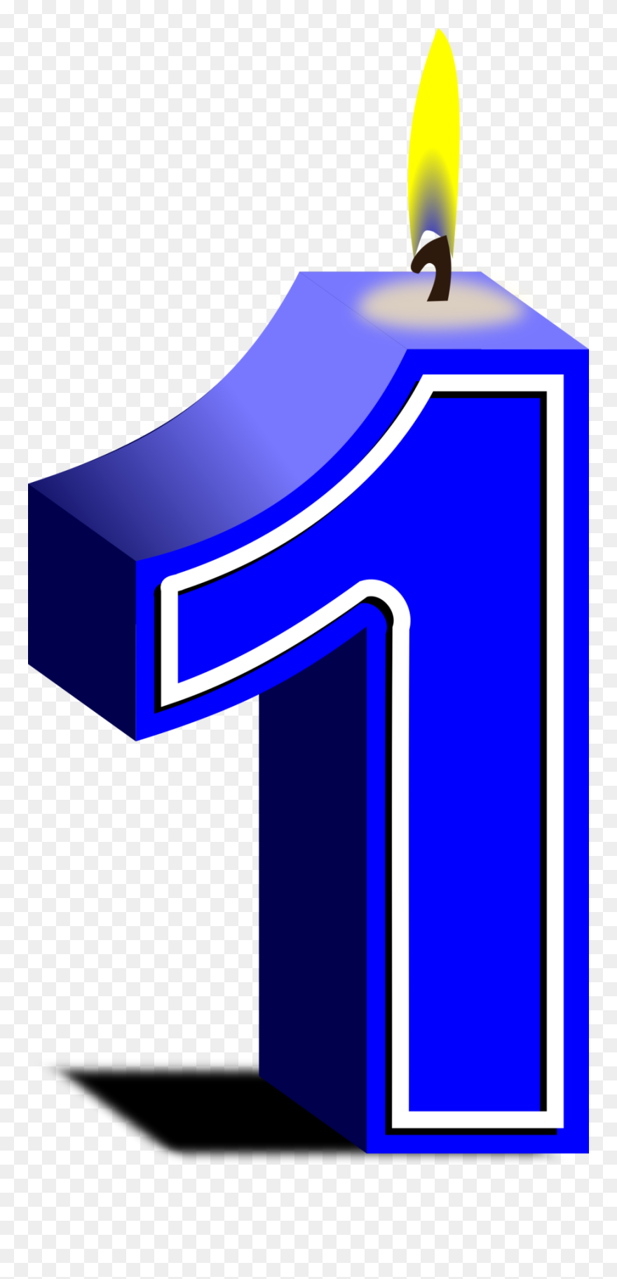 1 Birthday Candle Png Clipart Birthday Candles Clip - 4 Birthday Candle Png Transparent Png