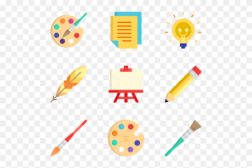 House Painting Tools Clipart Png Free Download Paint - Brush Vector For Painting Transparent Png