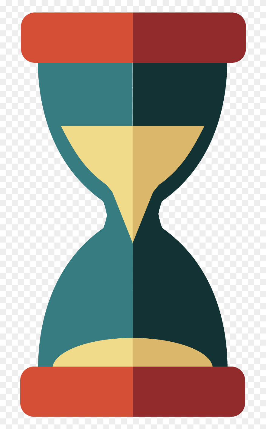 Hourglass Clipart Flat - Hour Glass Png Vector Transparent Png