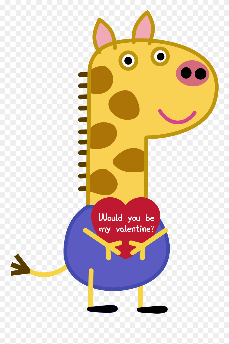 Clipart Giraffe Gerald, Clipart Giraffe Gerald Transparent - Gerald Giraffe Peppa Pig - Png Download
