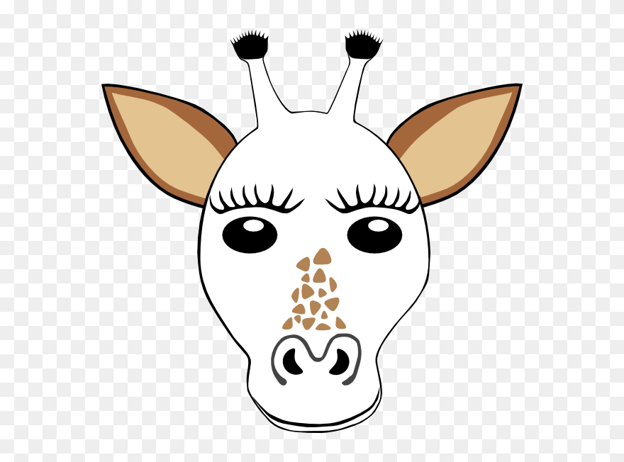 Giraffe Template Clip Art - Giraffe Head Coloring Sheet - Png Download