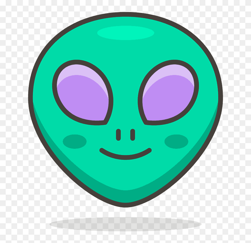 Alien Emoji Clipart - Alien Icon - Png Download