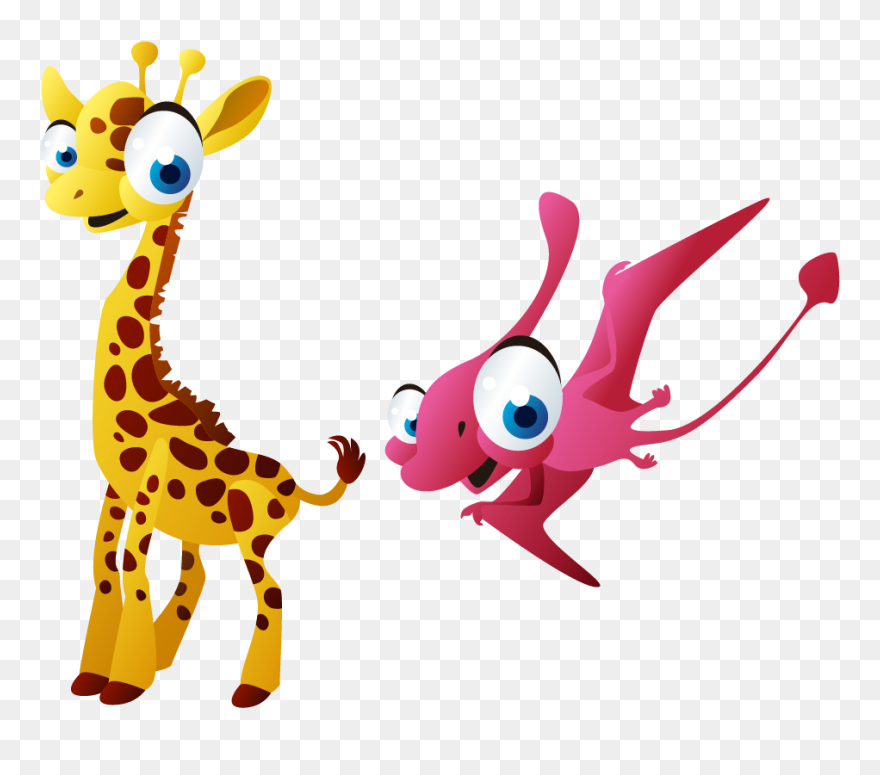 Transparent Giraffe Cartoon Png - Giraffe Clipart