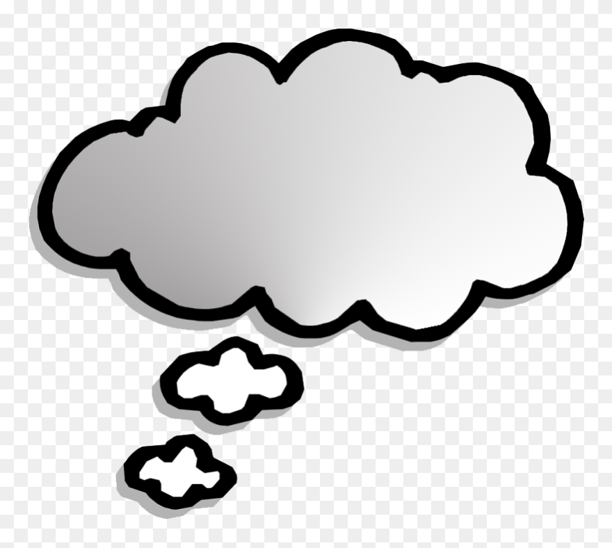 Thought Bubble Png Clipart Background - Thought White Transparent Background