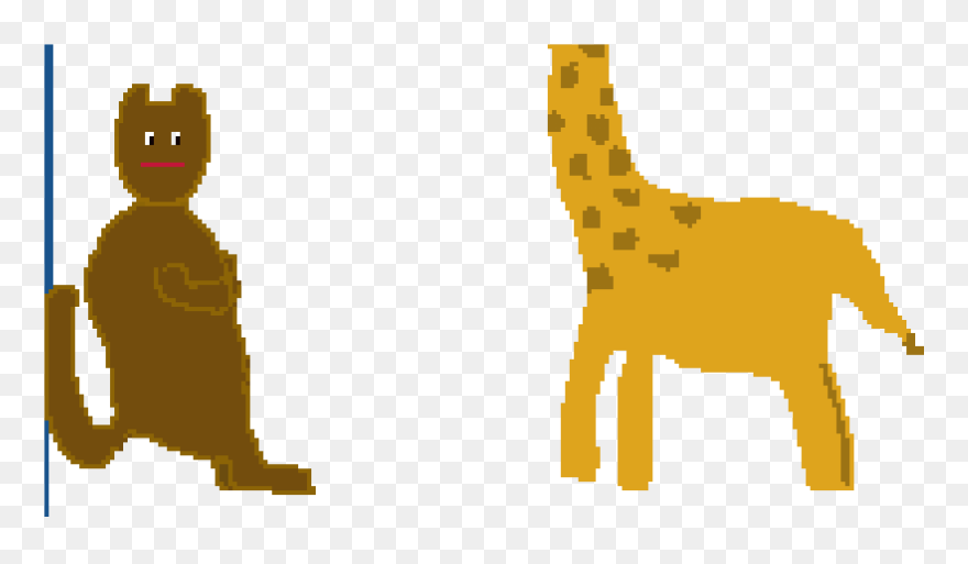 Clipart Giraffe Tail, Clipart Giraffe Tail Transparent - Giraffe - Png Download