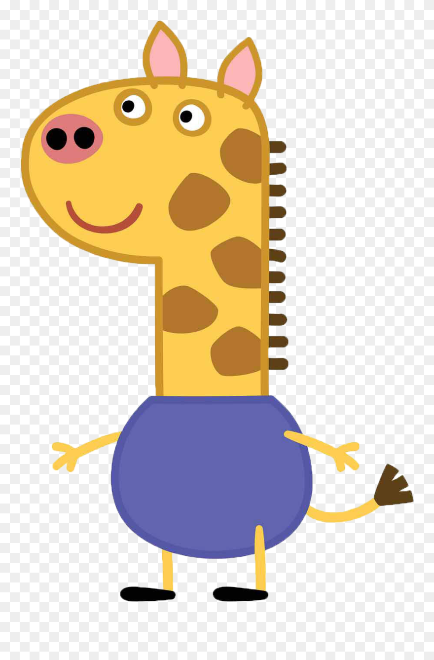 Gerald Giraffe - Peppa Pig Gerald Giraffe Clipart