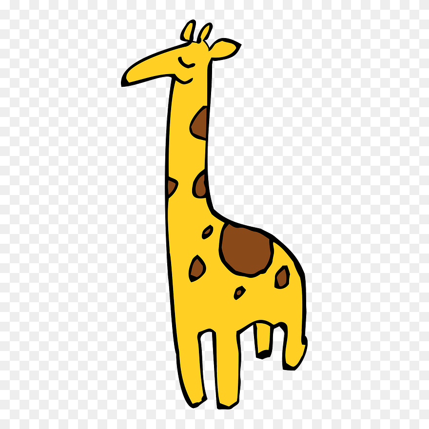 Cute Giraffe Clipart - Png Download