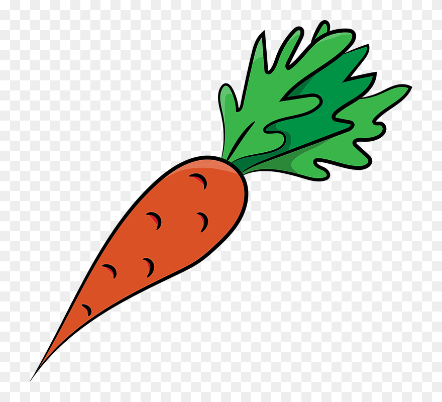 Transparent Carrots Clip Art - Sketsa Gambar Wortel - Png Download