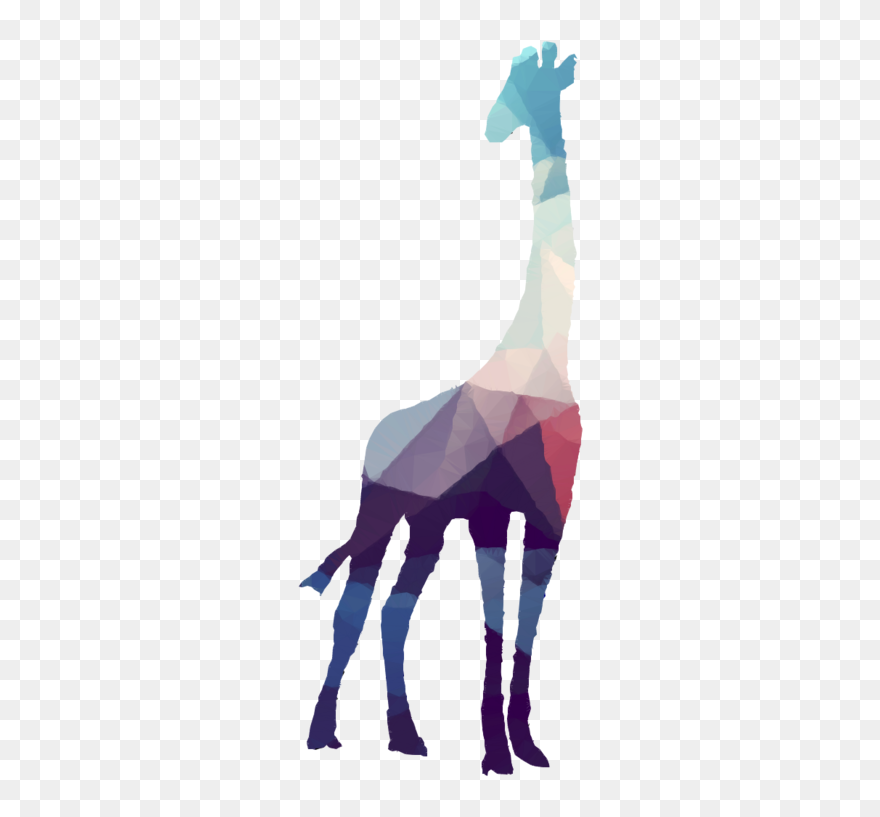 Cat Silhouette Clipart - 2 Giraffe Silhouette - Png Download