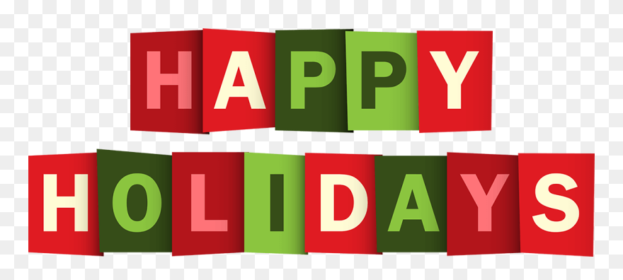 Happy Holidays Banner Png - Happy Holidays Text Png Clipart