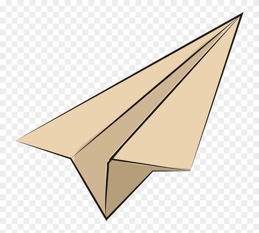 Paper Plane Clipart - Paper - Png Download