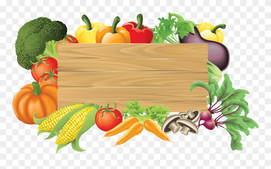 Drawing Vegetables Winter Vegetable Transparent Png - Vegetable Garden Background Clipart