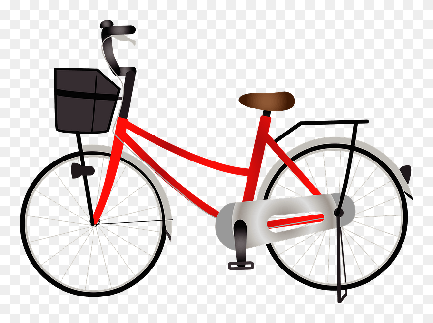 City Cycle Bicycle Clipart - ママチャリ イラスト - Png Download