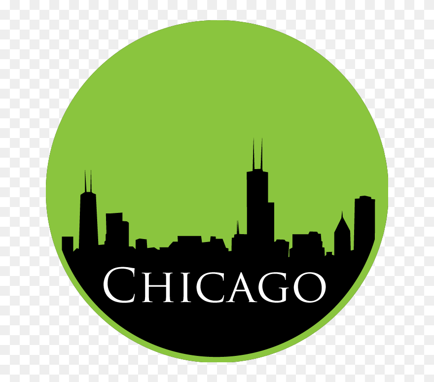 Text Chicago Skyline Chicago Skyline Decal - Red Chicago Skyline Silhouette Png Clipart