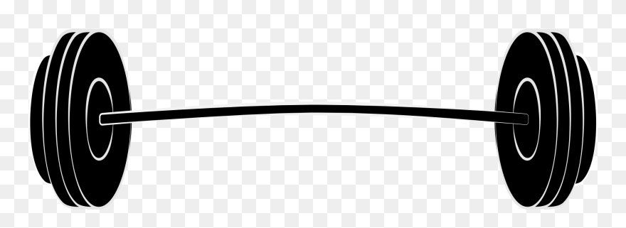 Transparent Fitness Clip Art - Transparent Background Barbell Clipart - Png Download