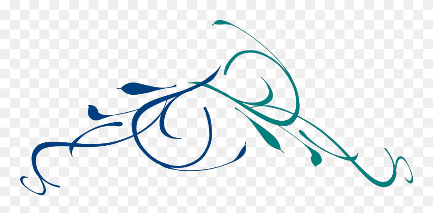 Floral Swirls Clip Art - Png Download