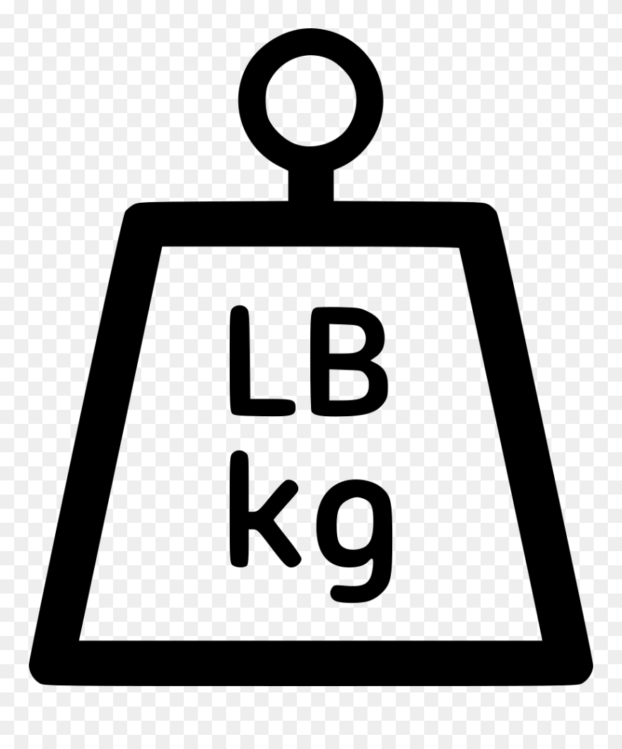 Weights Clipart Kilogram - Sign - Png Download