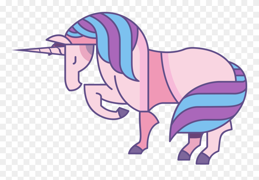 Big Image Png - Cartoon Unicorn Transparent Clipart