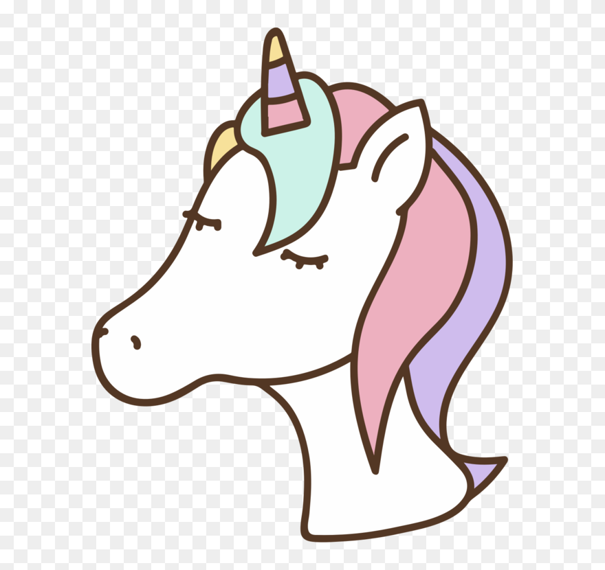 Line Art,organ,artwork - Unicorn Head Topper Clipart
