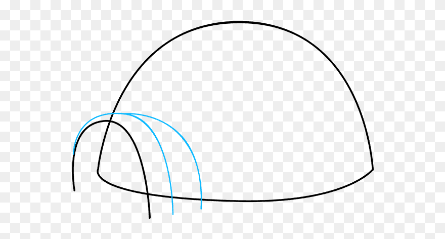 How To Draw Igloo - Men In Cities Clipart