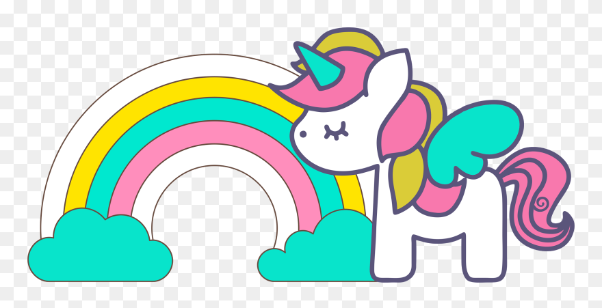 Unicorns Clip Art For Scrapbooking - Cute Unicorn Drawing - Png Download