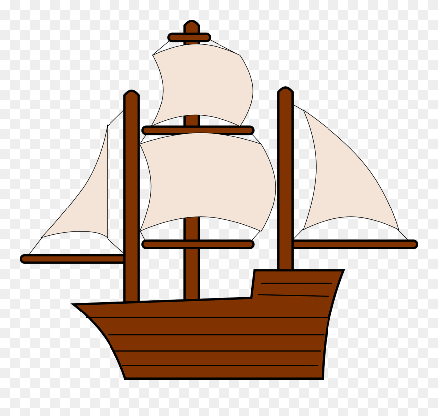 Sail Ship Clipart - Png Download