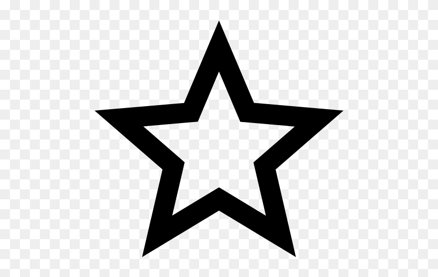 Ic Star Outline 24px - Outline Image Of Star Clipart