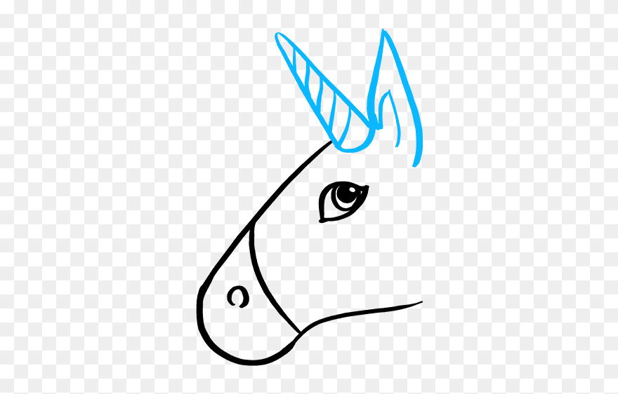 How To Draw Unicorn Emoji - Easy How To Draw A Unicorn Emoji Clipart