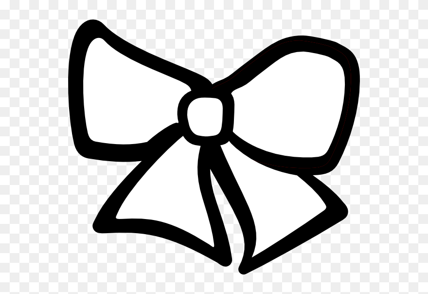 Hair Bow Clip Art At Clker - Hair Bow Clipart - Png Download