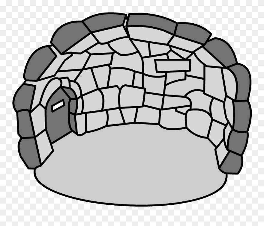 Secret Stone Igloo - Basic Club Penguin Igloo Clipart