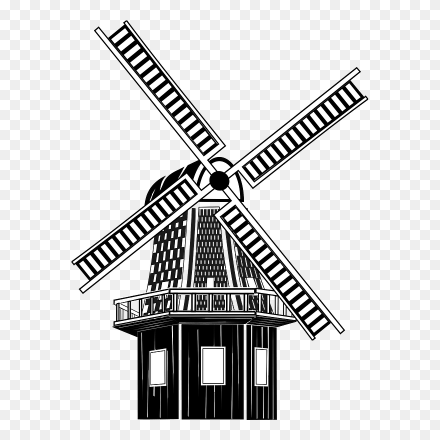 Windmill Clipart - Animal Farm Windmill Clipart - Png Download