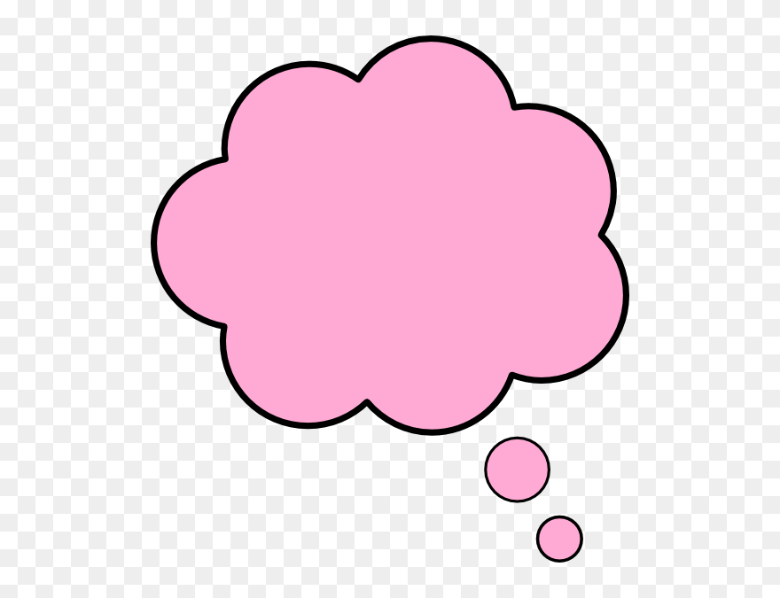 Pink Thought Bubble Png Clipart