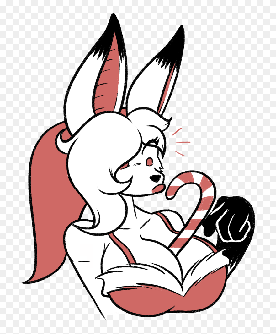 Candy Cane Cleavage By Frost-lock - Cartoon Clipart