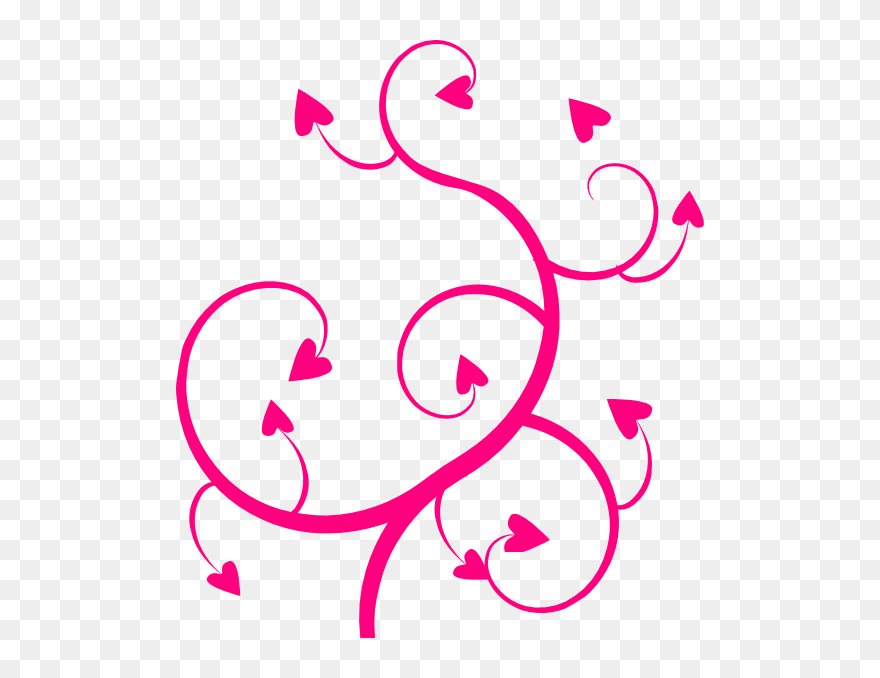 Transparent Swirl Clip Art - Transparent Swirl Hearts - Png Download