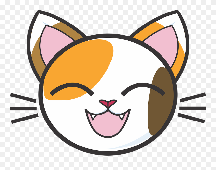Cat Emoji Clipart Clip Art Transparent Download Calico - Cat Face Clipart Png