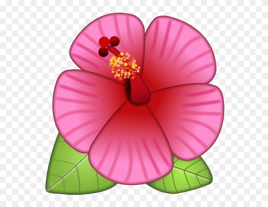 Emoji Clipart Flower Clip Pink Flower Cartoon Clipart - Transparent Background Flower Emoji - Png Download