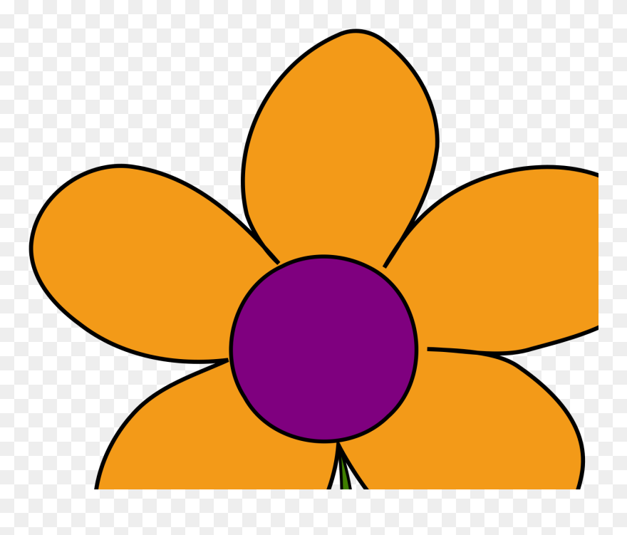Flower With 5 Petals Clipart - Png Download