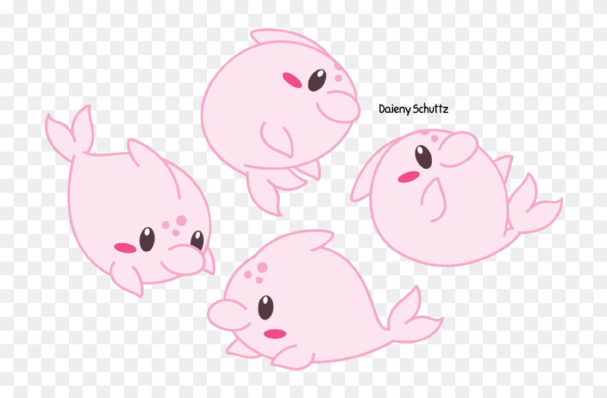 Clipart Royalty Free Library Chibi River Dolphin By - Cute Amazon River Dolphin Drawing - Png Download
